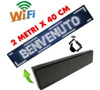 INSEGNA TABELLA LUMINOSA LED WIFI SCRITTA PERSONALIZZATA SCORREVOLE LUCE BIANCA [EEK: A+]