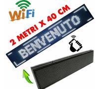 INSEGNA TABELLA LUMINOSA LED WIFI SCRITTA PERSONALIZZATA SCORREVOLE LUCE BIANCA [EEK: A+]