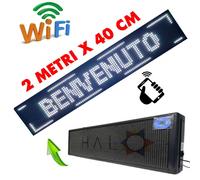 INSEGNA TABELLA LUMINOSA LED WIFI SCRITTA PERSONALIZZATA SCORREVOLE LUCE BIANCA [EEK: A+]