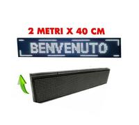 INSEGNA TABELLA LUMINOSA LED WIFI SCRITTA PERSONALIZZATA SCORREVOLE LUCE BIANCA [EEK: A+]
