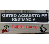 INSEGNA TABELLA LUMINOSA LED WIFI SCRITTA PERSONALIZZATA SCORREVOLE LUCE BIANCA [EEK: A+]