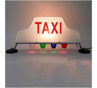 Insegna Taxi a LED, Insegna sul Tetto del Taxi con 4 Luci Ausiliarie, Luce del Taxi a LED per Auto, Base Sigillata Magnetica per Taxi Impermeabile, Insegne al Neon Beaupretty