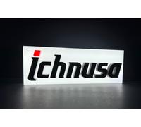 Insegna vintage light luminosa Ichnusa lighted birra beer sign 40cm sardegna