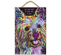 Insegna Yorkie - Tutto Ciò Di Cui Hai Bisogno È Amore E Un Cane 7 X 10.5