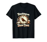 Insegnamento sulla Grafica dell'orologio con Caffeina Bean Time Teacher Maglietta