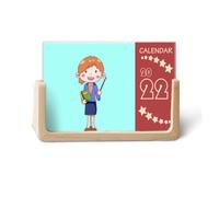 Insegnante Animation Outline Ruolo Tutor 2022 Calendario da tavolo Planner 12 mesi