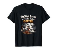 Insegnante Caffeina Vita Silent Scream Coffee Ghost Maglietta