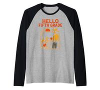 Insegnante Ciao Quinto Grado Carino Donna Primo Giorno Maglia con Maniche Raglan