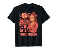 Insegnante Ciao Terzo Grado Carino Donna Primo Giorno Maglietta