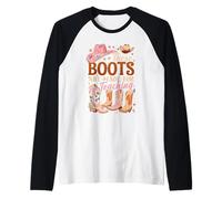 Insegnante Cowboy Questi Stivali Sono Fatti Per La Scuola Di Insegnamento Maglia con Maniche Raglan