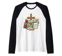 Insegnante Cristiano insegnamento è Il Mio Ministero Bibbia Verso Citazione Maglia con Maniche Raglan