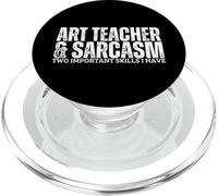 Insegnante d'arte e sarcasmo Uomini Donne Divertente Insegnante di Arte PopSockets PopGrip per MagSafe