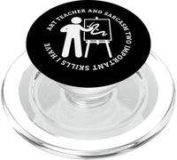 Insegnante d'arte e sarcasmo Uomini Donne Divertente Insegnante di Arte PopSockets PopGrip per MagSafe
