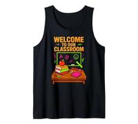Insegnante del Primo Giorno Benvenuto nella Nostra Classe Cute Womens ABCD Canotta
