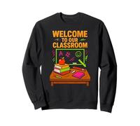 Insegnante del Primo Giorno Benvenuto nella Nostra Classe Cute Womens ABCD Felpa