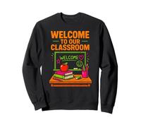 Insegnante del Primo Giorno Benvenuto nella Nostra Classe Cute Womens ABCD Felpa