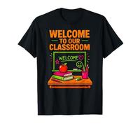 Insegnante del Primo Giorno Benvenuto nella Nostra Classe Cute Womens ABCD Maglietta