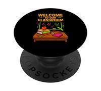 Insegnante del primo giorno Benvenuto nella nostra classe Cute Womens ABCD PopSockets PopGrip Adesivo