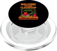 Insegnante del primo giorno Benvenuto nella nostra classe Cute Womens ABCD PopSockets PopGrip per MagSafe