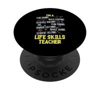 Insegnante di abilità di vita del decano dell'educazione speciale della prima infanzia PopSockets PopGrip Adesivo