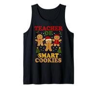 Insegnante di Biscotti Intelligenti Natale Natale Vacanze Educatore Canotta