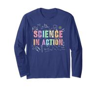 Insegnante di Campo di Scienza Nerd in Azione Chimica Insegno Geek Maglia a Manica