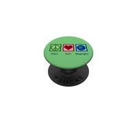 Insegnante di geografia dell'amore della pace PopSockets PopGrip Adesivo