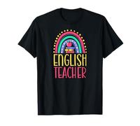 Insegnante di Inglese Bohemian Rainbow Estetica Sana Maglietta