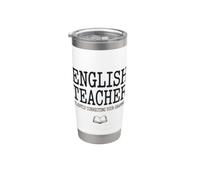 Insegnante di inglese correggere silenziosamente la grammatica divertente Bicchiere termico in acciaio inox doppia parete