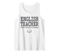 Insegnante di Inglese correggere silenziosamente la Grammatica Divertente Canotta