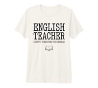 Insegnante di Inglese correggere silenziosamente la Grammatica Divertente Maglietta Premium