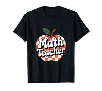 Insegnante di Matematica Apple a Scacchi Torna a Scuola Maglietta