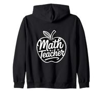 Insegnante di Matematica Apple Torna a Scuola Felpa con Cappuccio