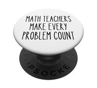 Insegnante di matematica Educazione Divertente Problem Solving Citazione Professore PopSockets PopGrip Adesivo