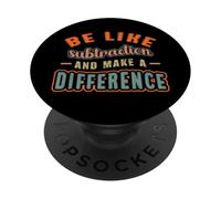 Insegnante di matematica Essere come la sottrazione Fare la PopSockets PopGrip Adesivo