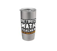 Insegnante di matematica in pensione non è il mio problema più citazione di pensionamento Bicchiere termico in acciaio inox doppia parete