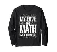 Insegnante di Matematica Nerd Design Il Mio Amore per la Matematica è esponenziale Maglia a Manica