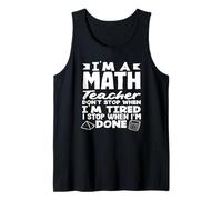 Insegnante di matematica non fermarsi quando sono stanco Canotta