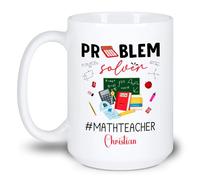 Insegnante Di Matematica Risolutore Di Problemi Tazza Colazione Durevole Tazze Da Tè Novità Tazza Mug Regali Novità Per Ufficio Anniversario Fidanziati 330ml