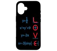 Insegnante di matematica San Valentino Grafici Matematica Incantesimo AMORE Custodia per iPhone 16