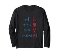Insegnante di Matematica San Valentino Grafici Matematica Incantesimo Amore Maglia a Manica