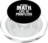 Insegnante di matematica senza matematica La vita è un nerd matematico inutile PopSockets PopGrip per MagSafe