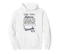 Insegnante di Musica Alcune Persone Sogno Musicisti I Insegno Mine Navy Felpa con Cappuccio