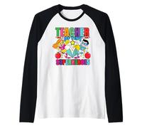 Insegnante di Piccoli Supereroi Assistente didattico Maglia con Maniche Raglan