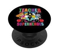 Insegnante di piccoli supereroi Assistente didattico PopSockets PopGrip Adesivo