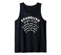 Insegnante di Spagnolo Spanglish Divertente Inglese bilingue Canotta