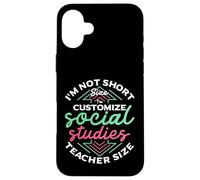 Insegnante di storia Personalizza insegnante di studi sociali Custodia per iPhone 16 Plus