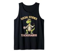 Insegnante di storia Squad Insegnantiaurus Studi Sociali Insegnante Canotta