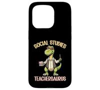 Insegnante di storia Squad Insegnantiaurus Studi Sociali Insegnante Custodia per iPhone 15 Pro