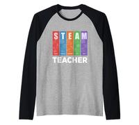 Insegnante di Vapore Scienza Tecnologia Ingegneria Arti Matematica Maglia con Maniche Raglan